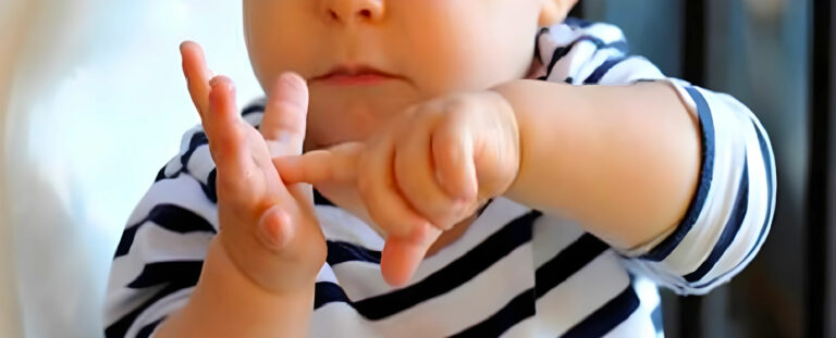Bébé Signe Encore Bannière